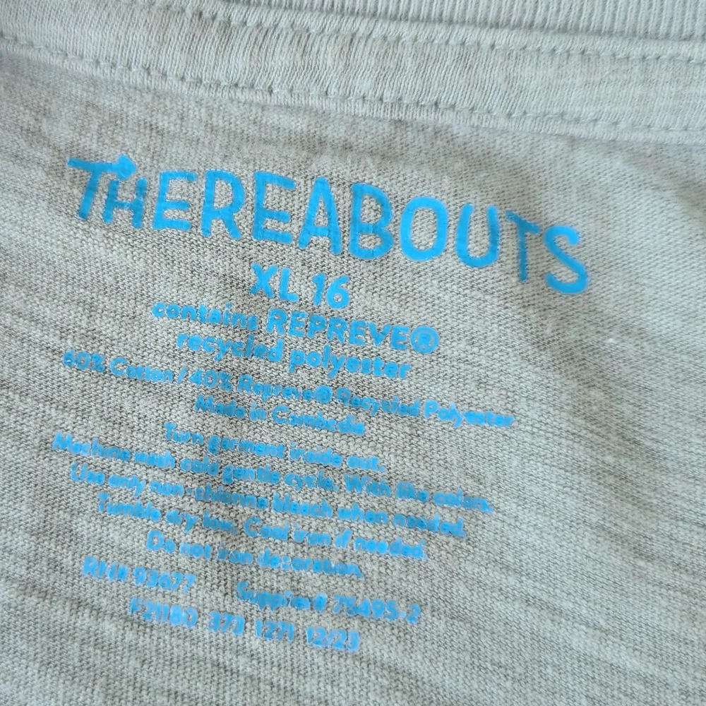 Thereabouts Green Floral Tee Girl's 16